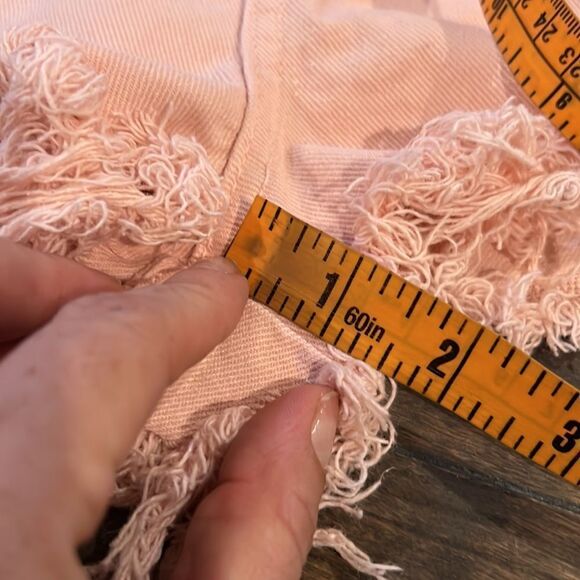 Bongo Vintage blush High Waisted raw hem Sz-13 - Picture 10 of 11